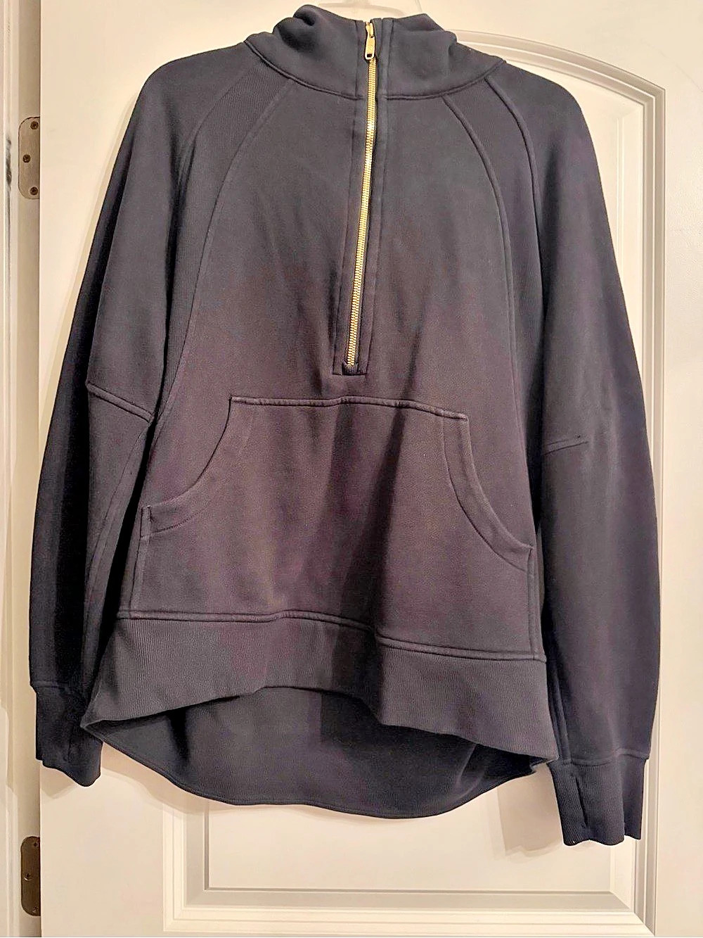 lululemon Scuba Oversized Full-Zip Hoodie Black Medium